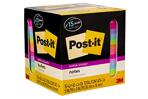 Post-it-Super-Sticky-Notes-Assorted-Bright-Colors-3-in-x-3-in-15-PadsPack-45-SheetsPad-2x-the-Sticking-Power-Recyclable-654-15SSCP-Multi-color-0-2.jpg