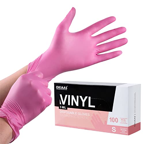 OKIAAS-Pink-Disposable-Gloves-SLatex-Free-Vinyl-Gloves-for-Household-Food-Handling-Lab-Work-and-MoreSmall100-CountsBox-0.jpg
